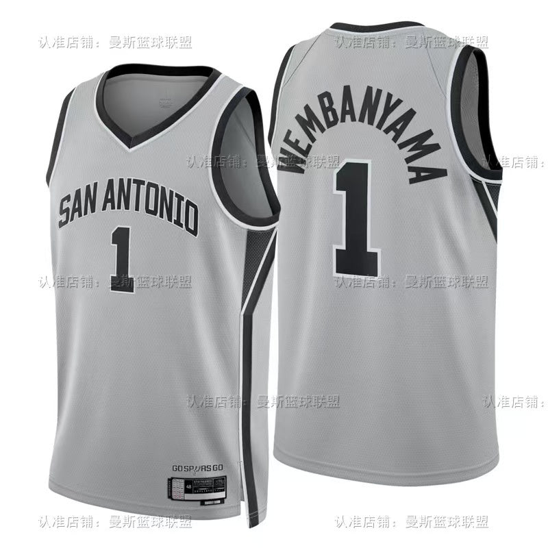 Maillot San Antonio Spurs n° 1 – Édition spéciale Gris – photo 13