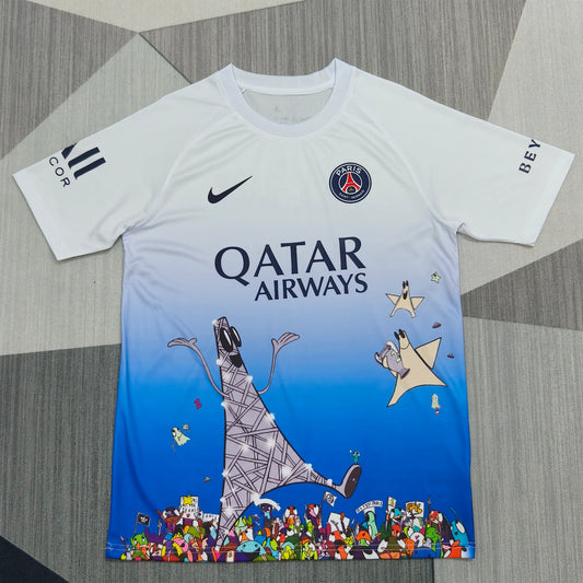 Paris Saint-Germain Collaboration Blanc et bleu 2026-2027 – photo 1