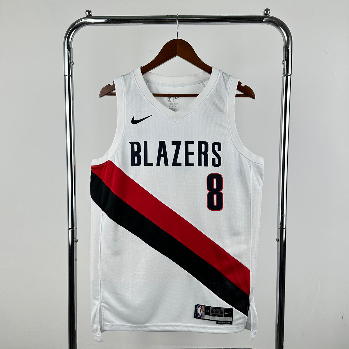 Maillot Portland Trail Blazers n° 8 – Blanc – photo 1