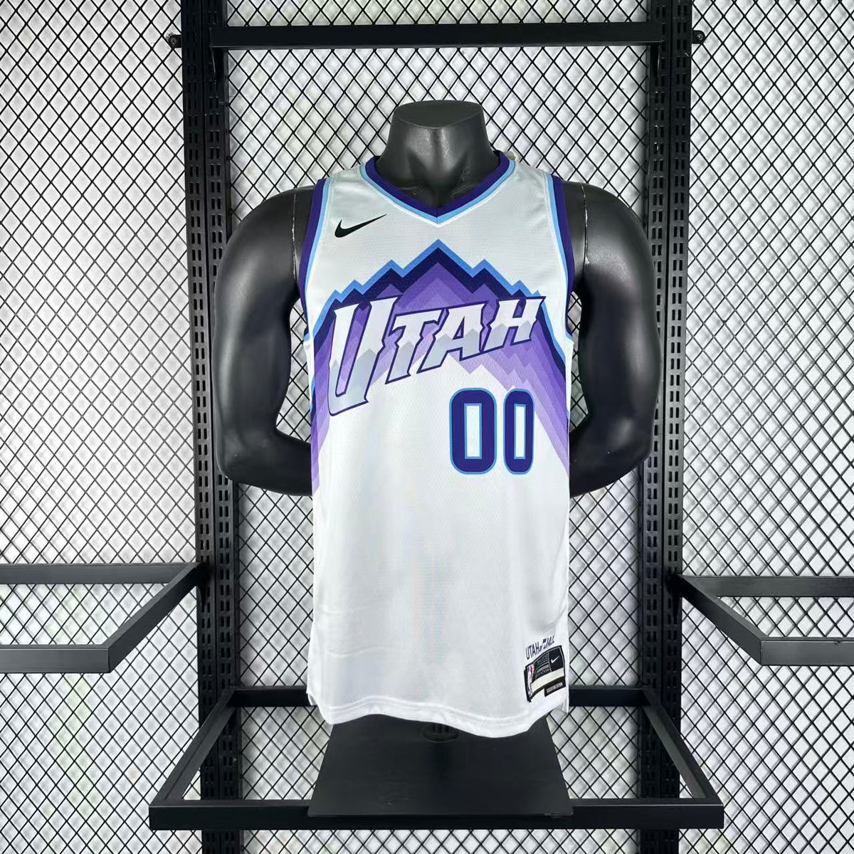 Maillot Utah Jazz n° 00 – Blanc – Modèle 2 – photo 2