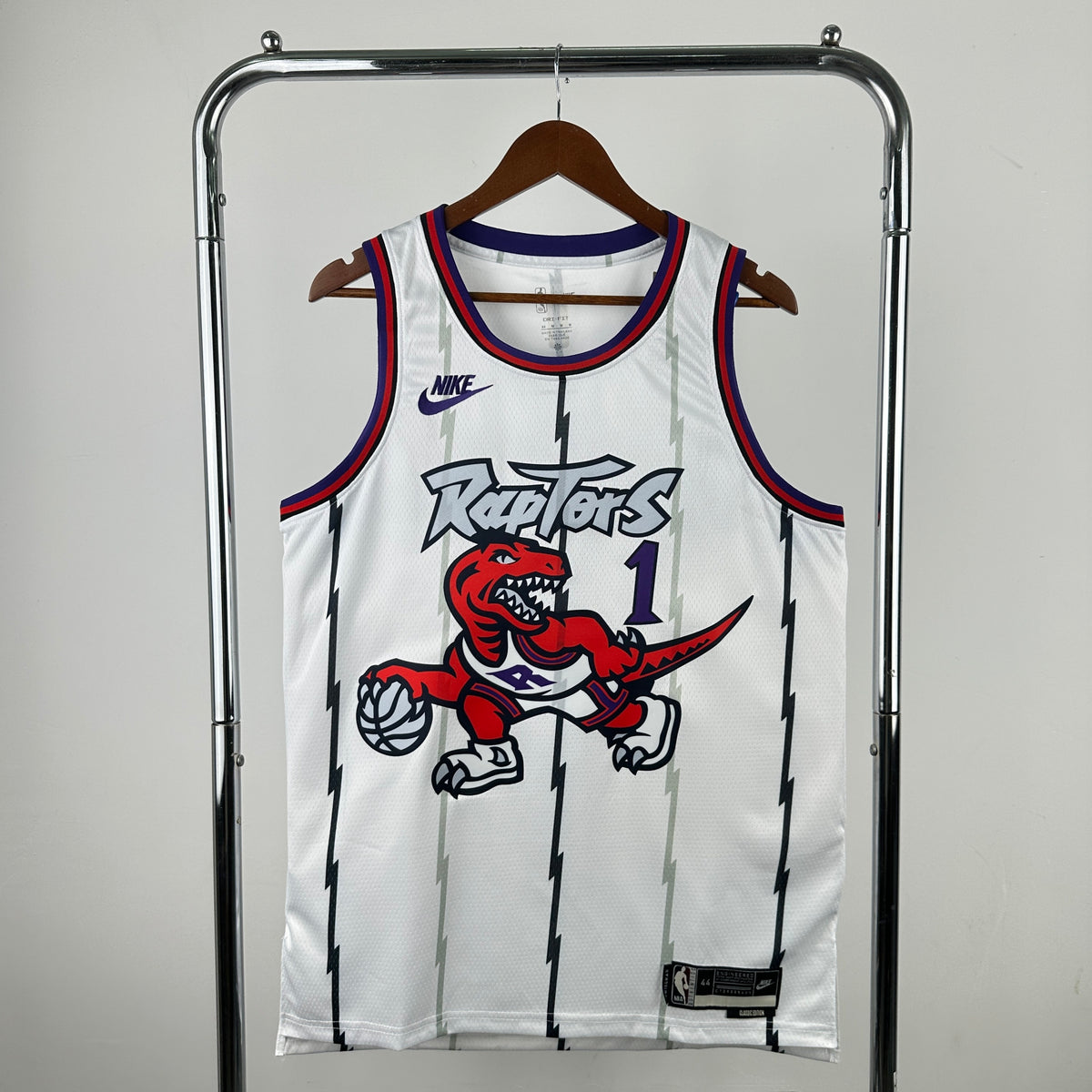 Maillot Toronto Raptors n° 1 – Rétro Blanc – photo 1