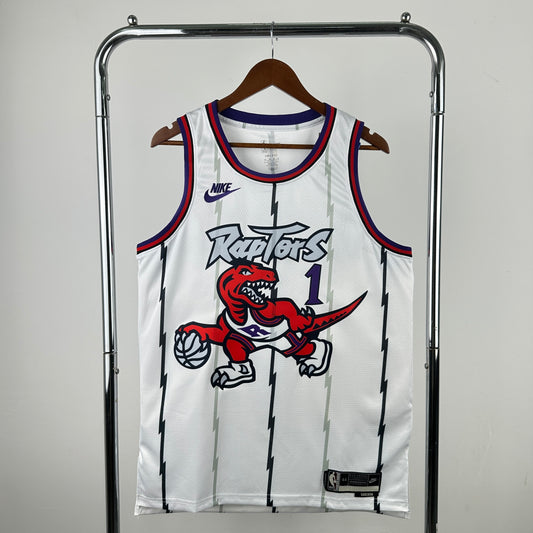 Maillot Toronto Raptors n° 1 – Rétro Blanc – photo 1