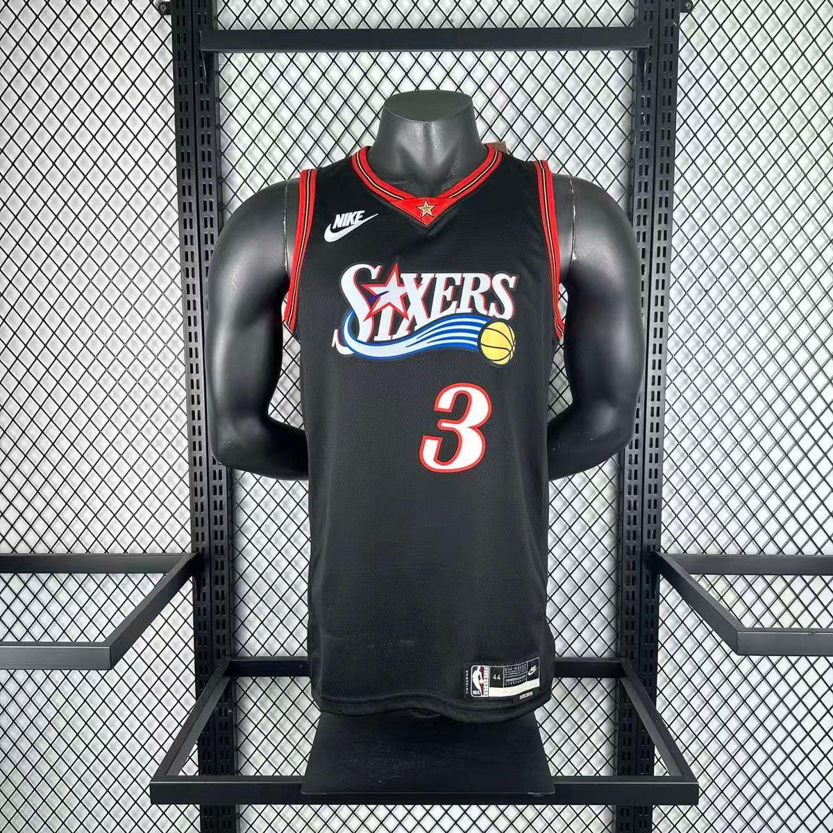 Maillot Philadelphia 76ers n° 3 – Rétro Noir – photo 11
