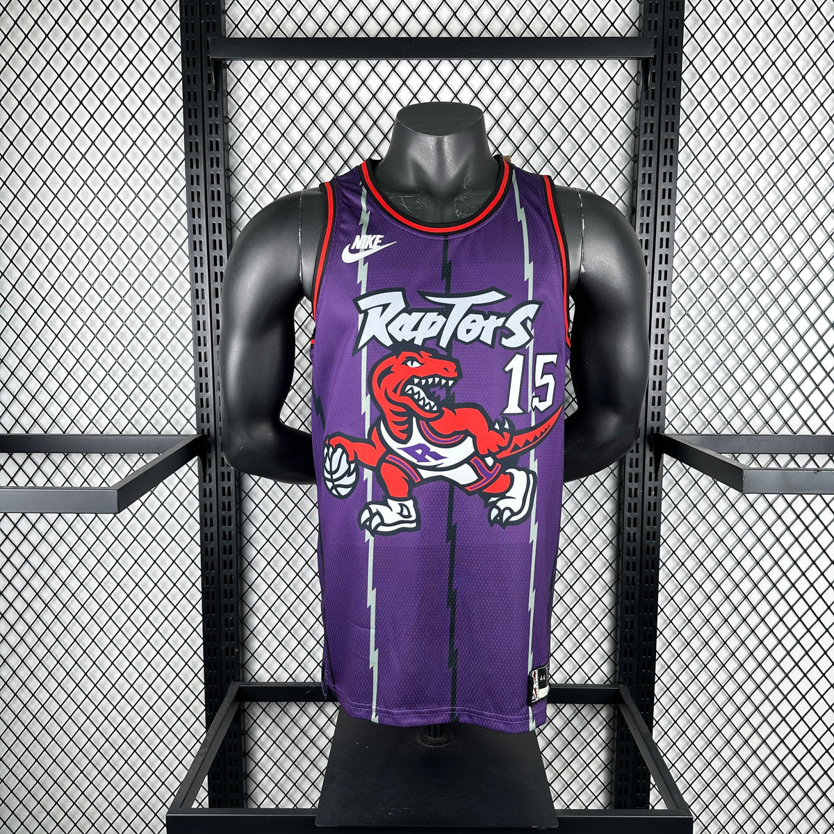 Maillot Toronto Raptors n° 15 – Rétro Violet – photo 3