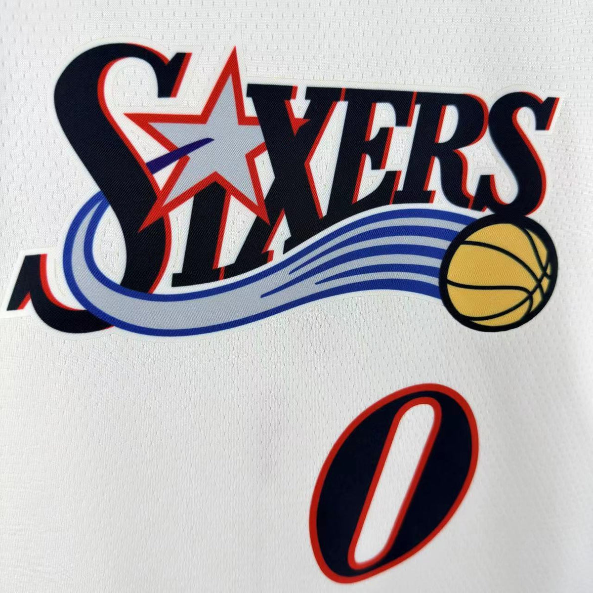 Maillot Philadelphia 76ers n° 0 – Rétro Blanc – photo 9