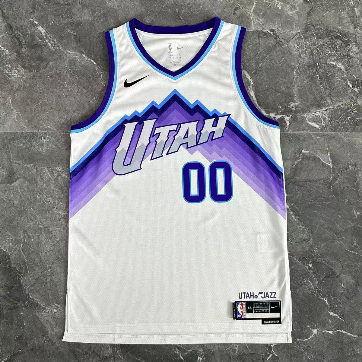 Maillot Utah Jazz n° 00 – Blanc – Modèle 2 – photo 5
