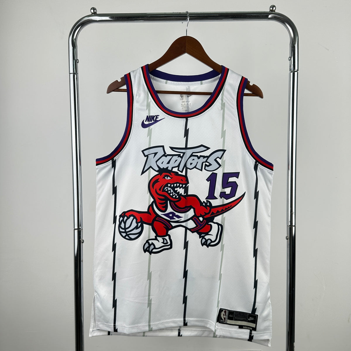 Maillot Toronto Raptors n° 15 – Rétro Blanc – photo 1