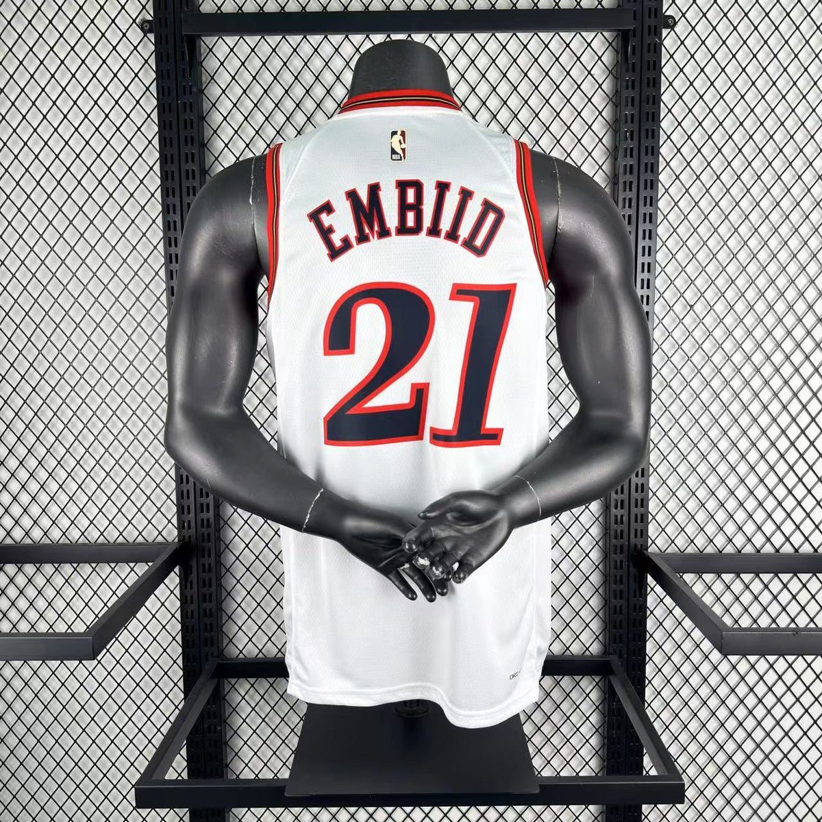 Maillot Philadelphia 76ers n° 21 – Rétro Blanc – photo 2