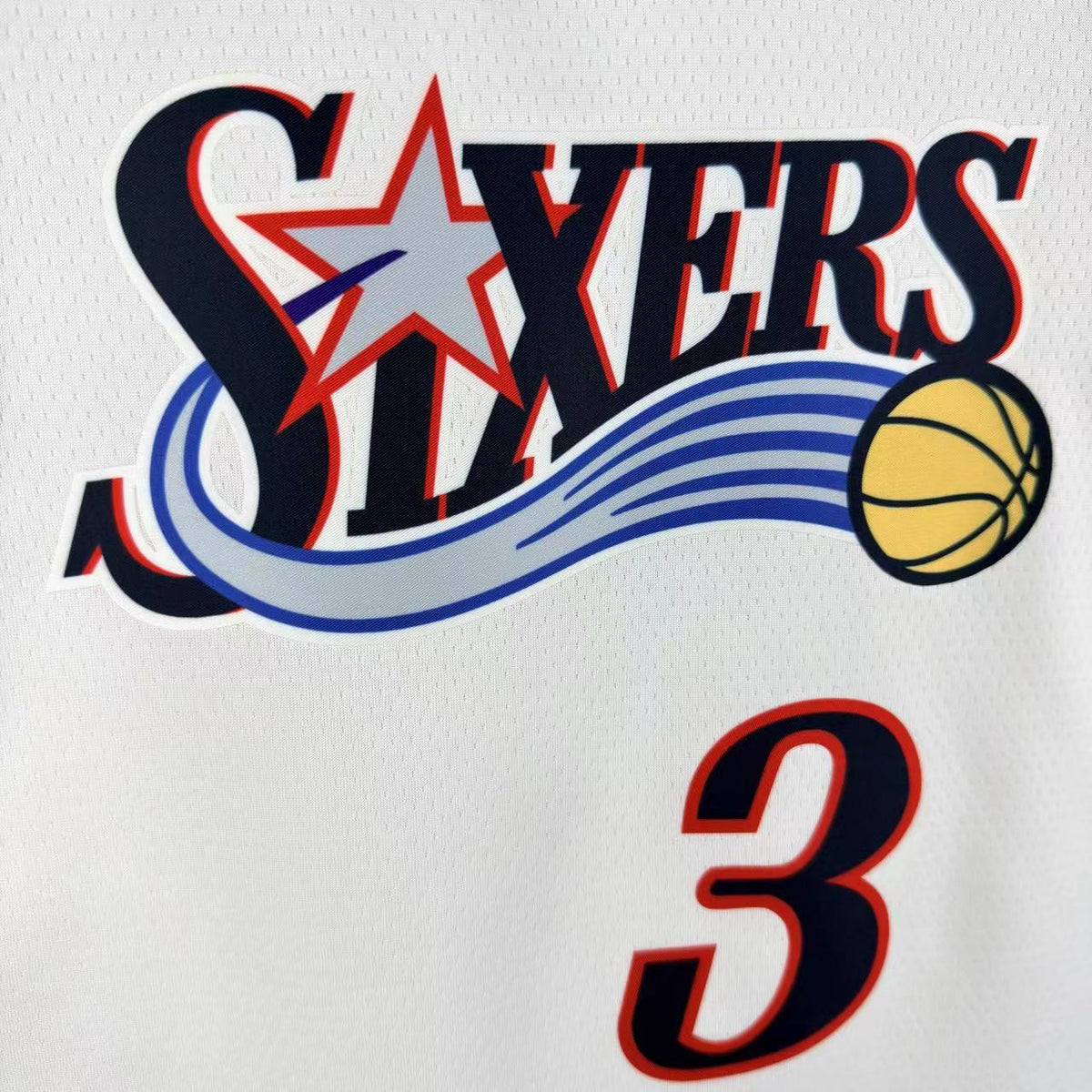 Maillot Philadelphia 76ers n° 3 – Rétro Blanc – photo 10