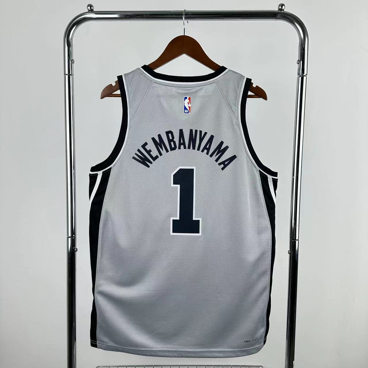 Maillot San Antonio Spurs n° 1 – Édition spéciale Gris – photo 2