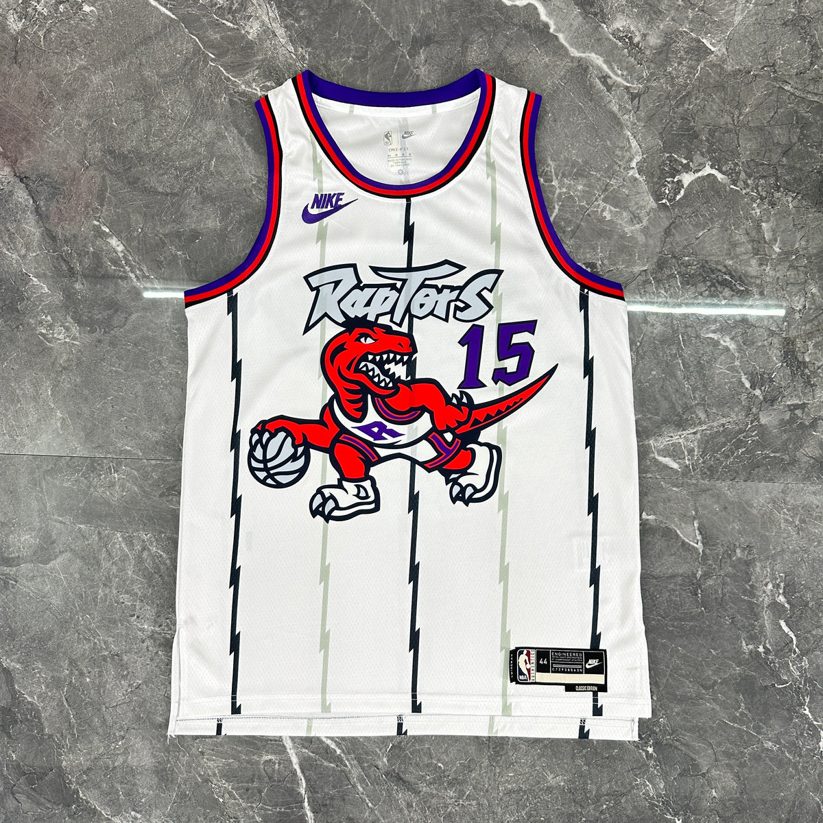 Maillot Toronto Raptors n° 15 – Rétro Blanc – photo 11