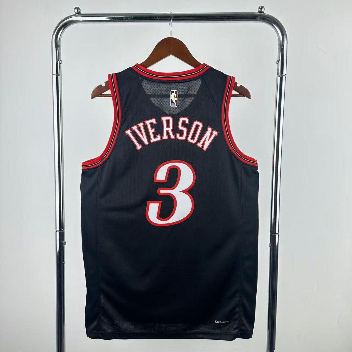 Maillot Philadelphia 76ers n° 3 – Rétro Noir – photo 2