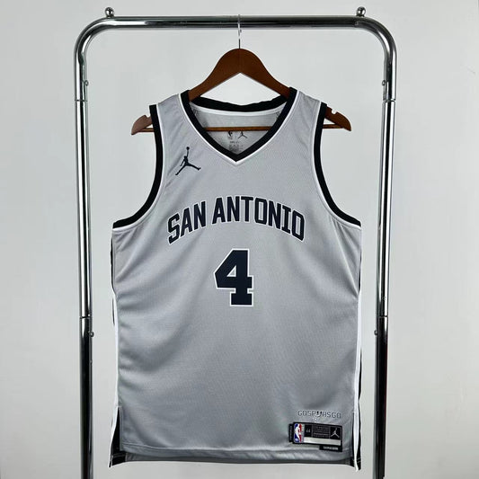 Maillot San Antonio Spurs n° 4 – Édition spéciale Gris – photo 1