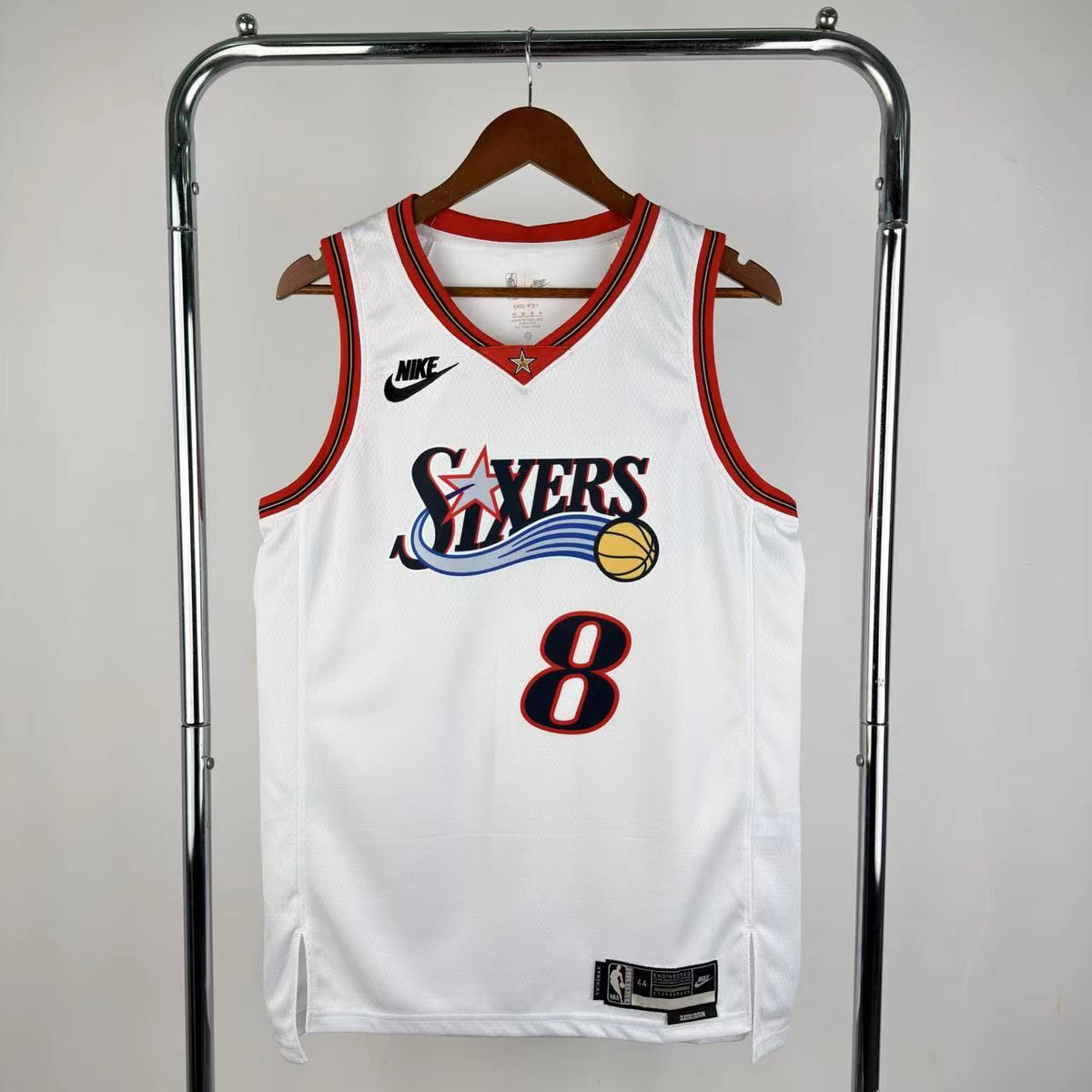 Maillot Philadelphia 76ers n° 8 – Rétro Blanc – photo 1
