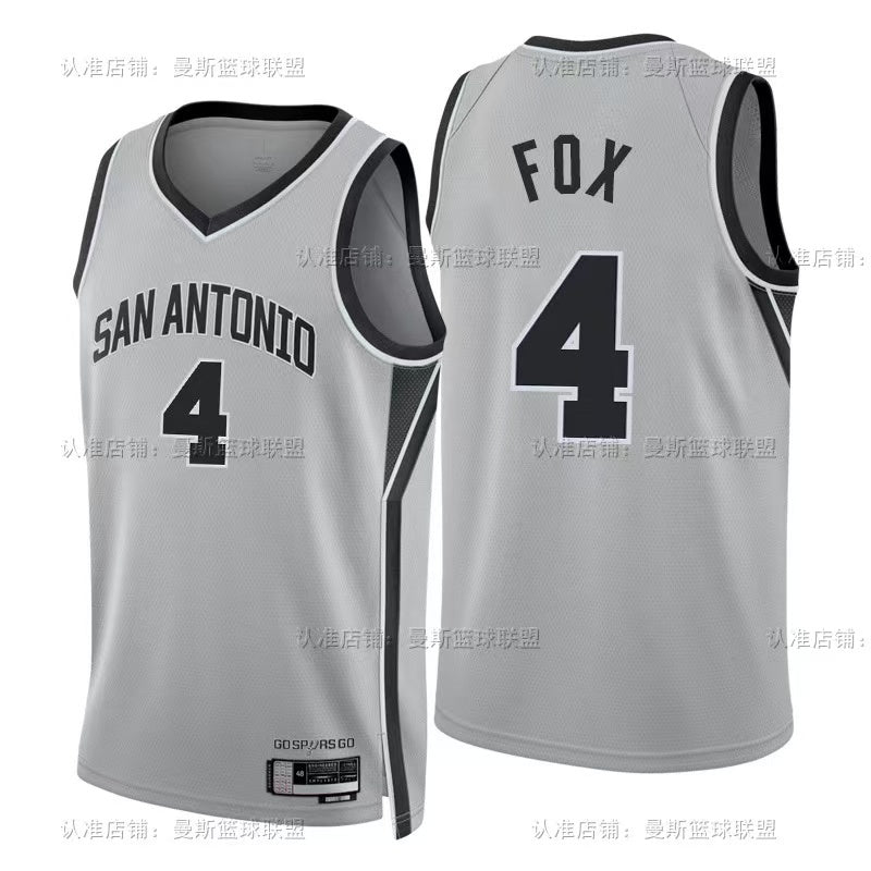Maillot San Antonio Spurs n° 4 – Édition spéciale Gris – photo 14