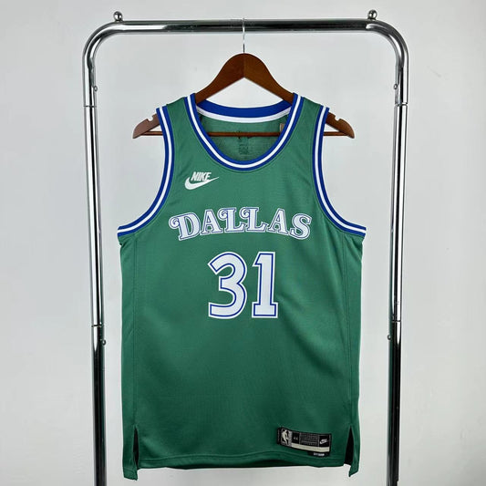 Maillot Dallas Mavericks n° 31 – Rétro Vert – photo 1
