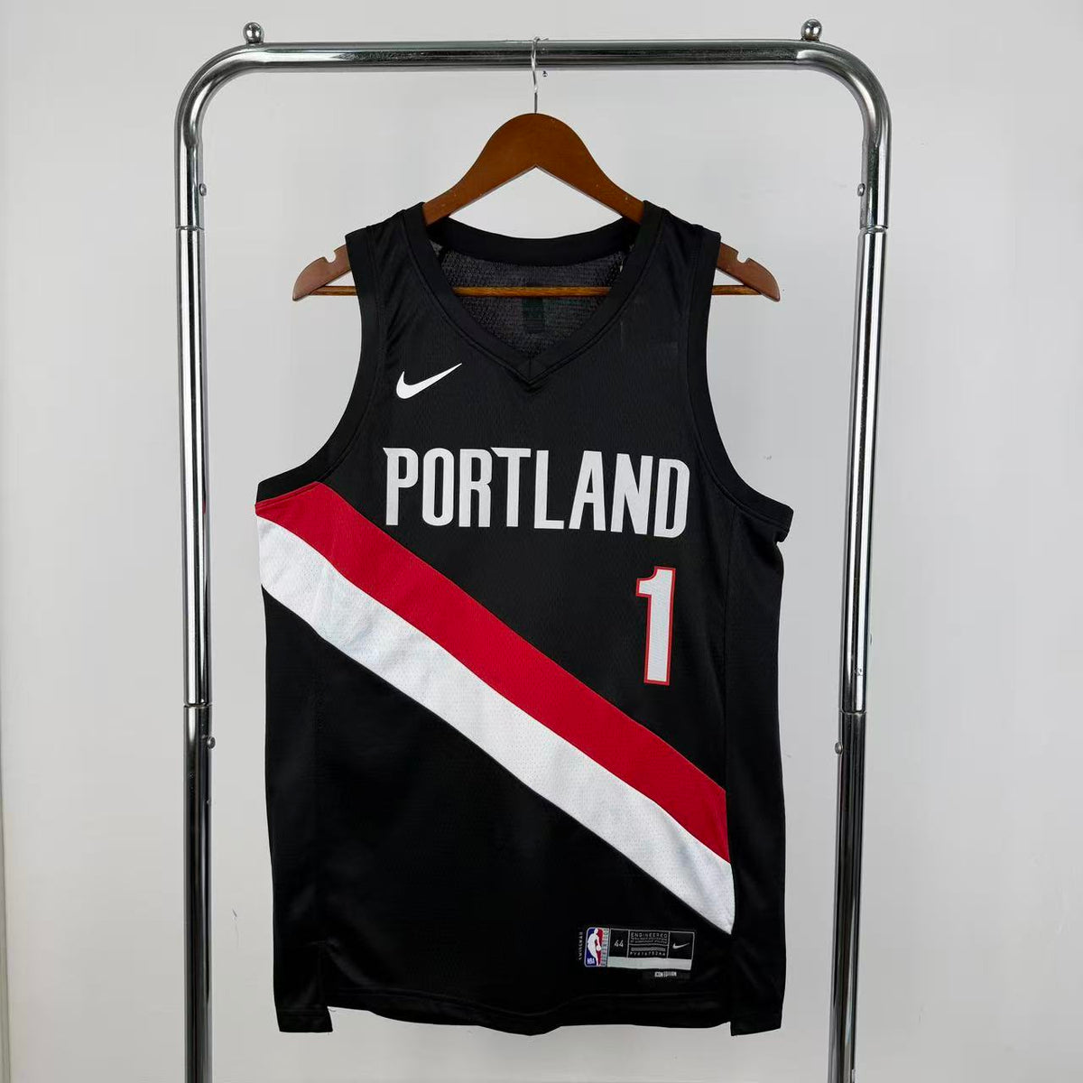 Maillot Portland Trail Blazers n° 1 – Noir – photo 1