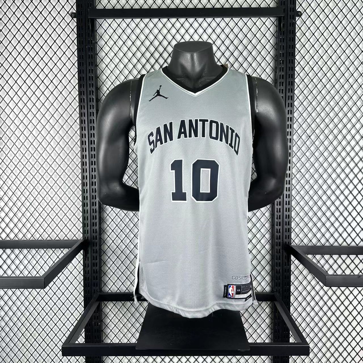 Maillot San Antonio Spurs n° 10 – Édition spéciale Gris – photo 9