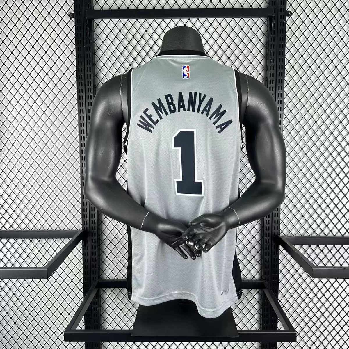 Maillot San Antonio Spurs n° 1 – Édition spéciale Gris – photo 10