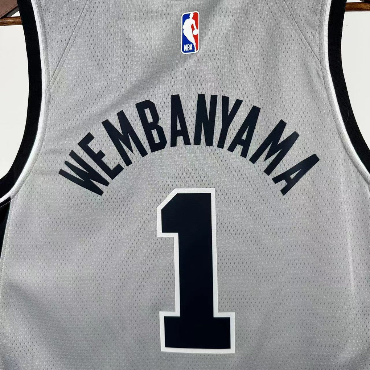 Maillot San Antonio Spurs n° 1 – Édition spéciale Gris – photo 8