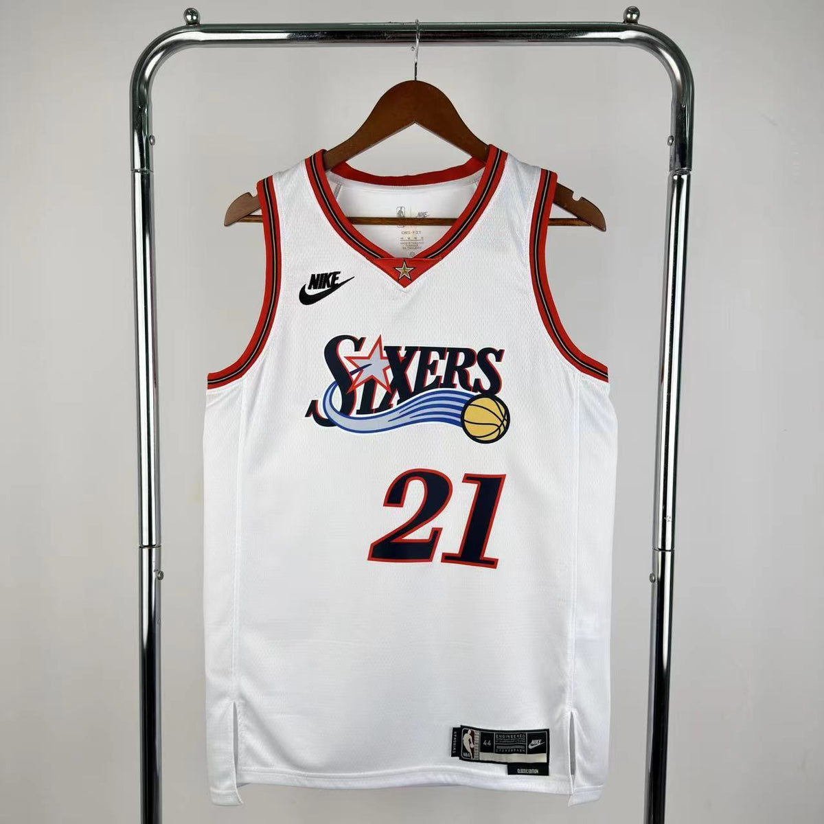 Maillot Philadelphia 76ers n° 21 – Rétro Blanc – photo 1