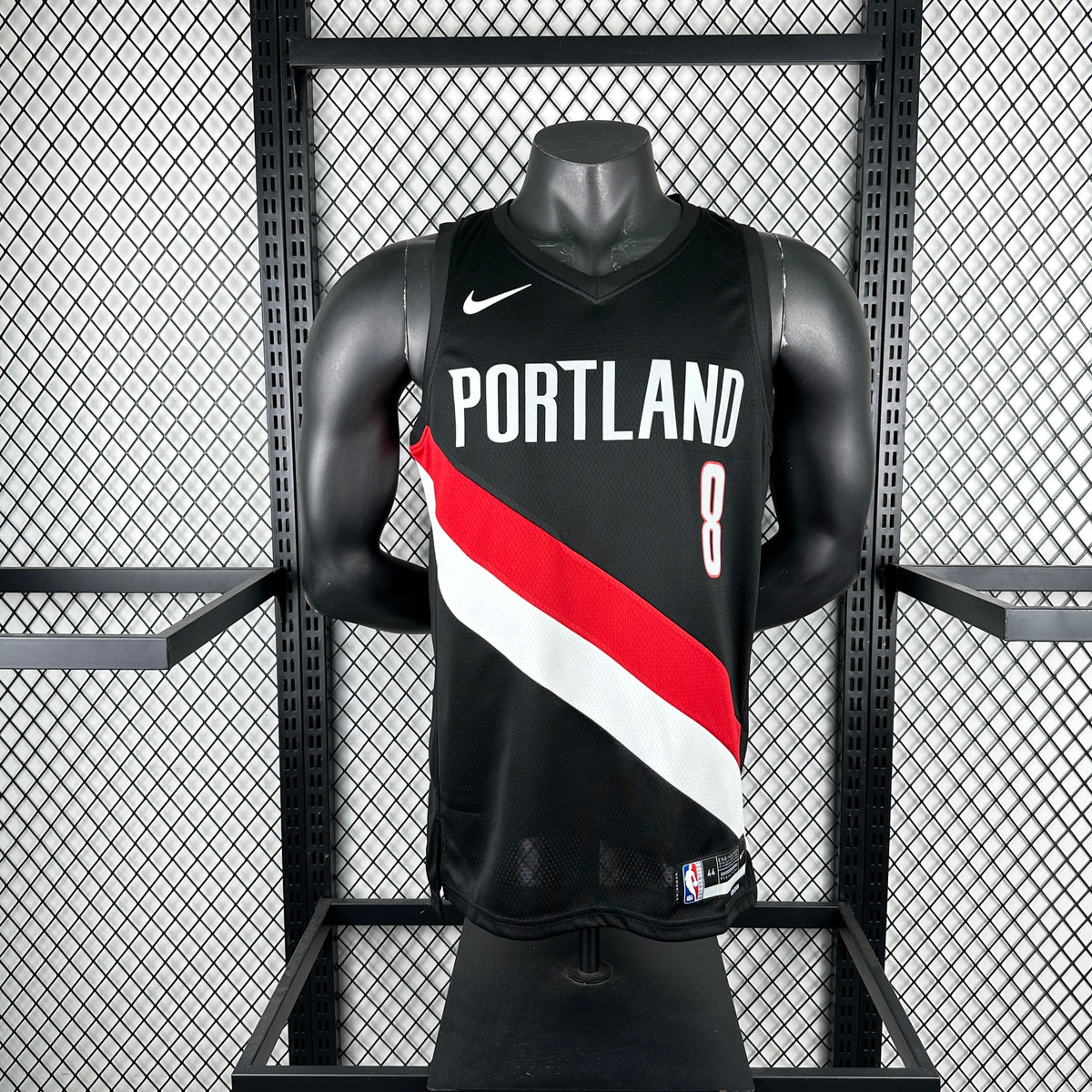 Maillot Portland Trail Blazers n° 8 – Noir – photo 3
