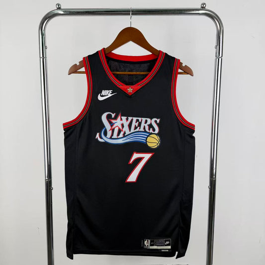 Maillot Philadelphia 76ers n° 7 – Rétro Noir – photo 1