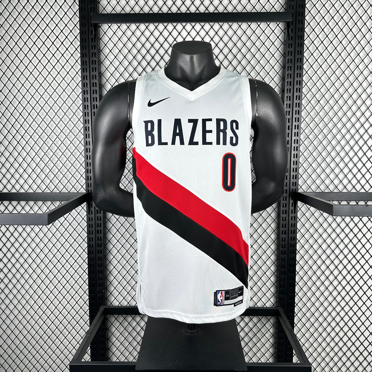 Maillot Portland Trail Blazers n° 0 – Blanc – photo 3