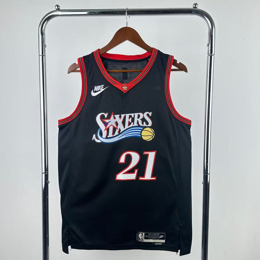 Maillot Philadelphia 76ers n° 21 – Rétro Noir – photo 1
