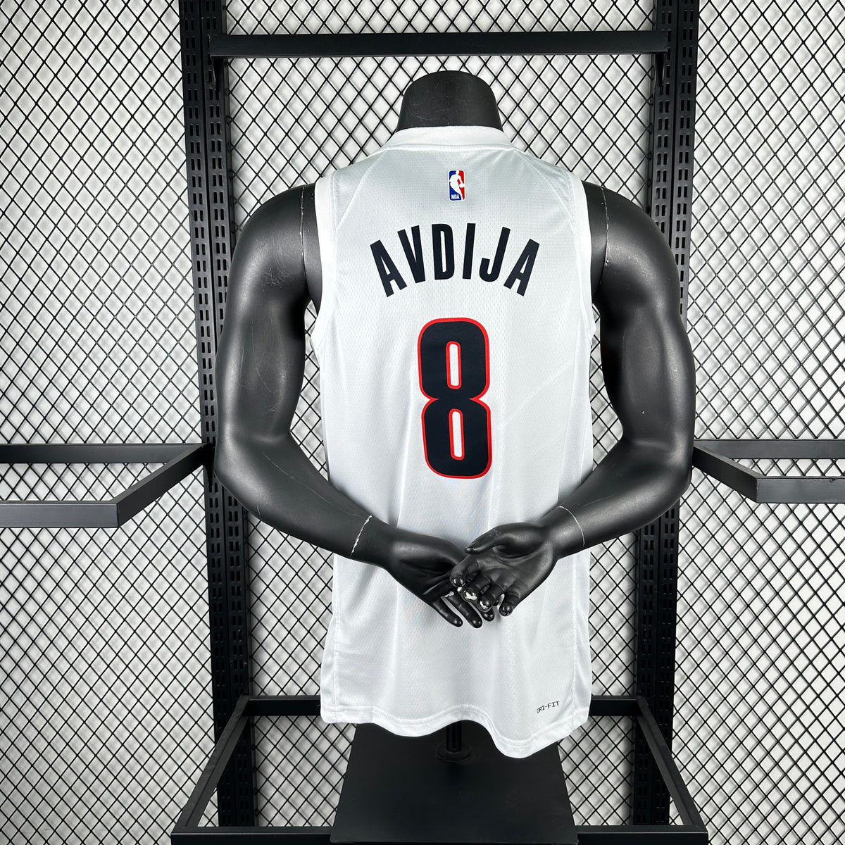 Maillot Portland Trail Blazers n° 8 – Blanc – photo 4