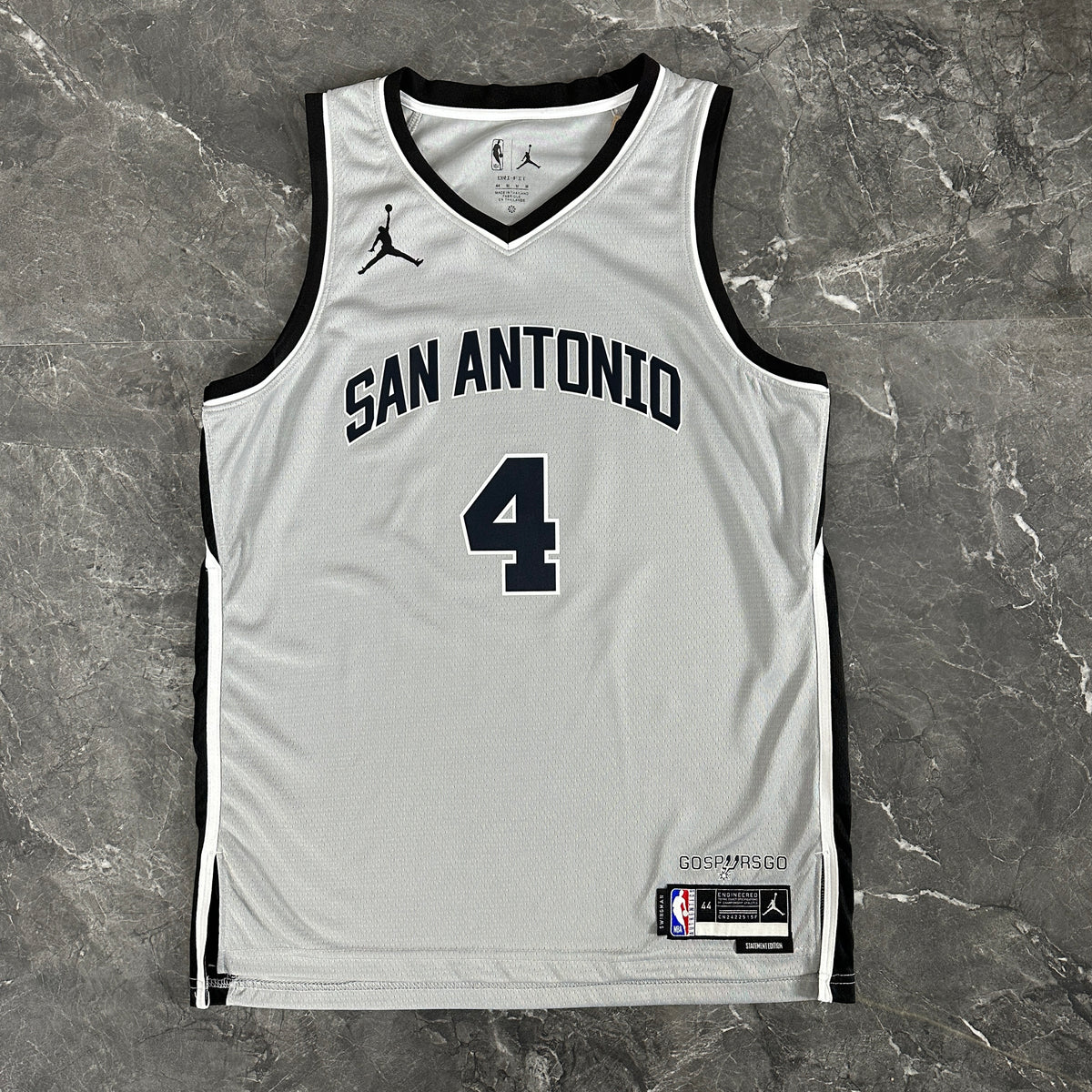 Maillot San Antonio Spurs n° 4 – Édition spéciale Gris – photo 12