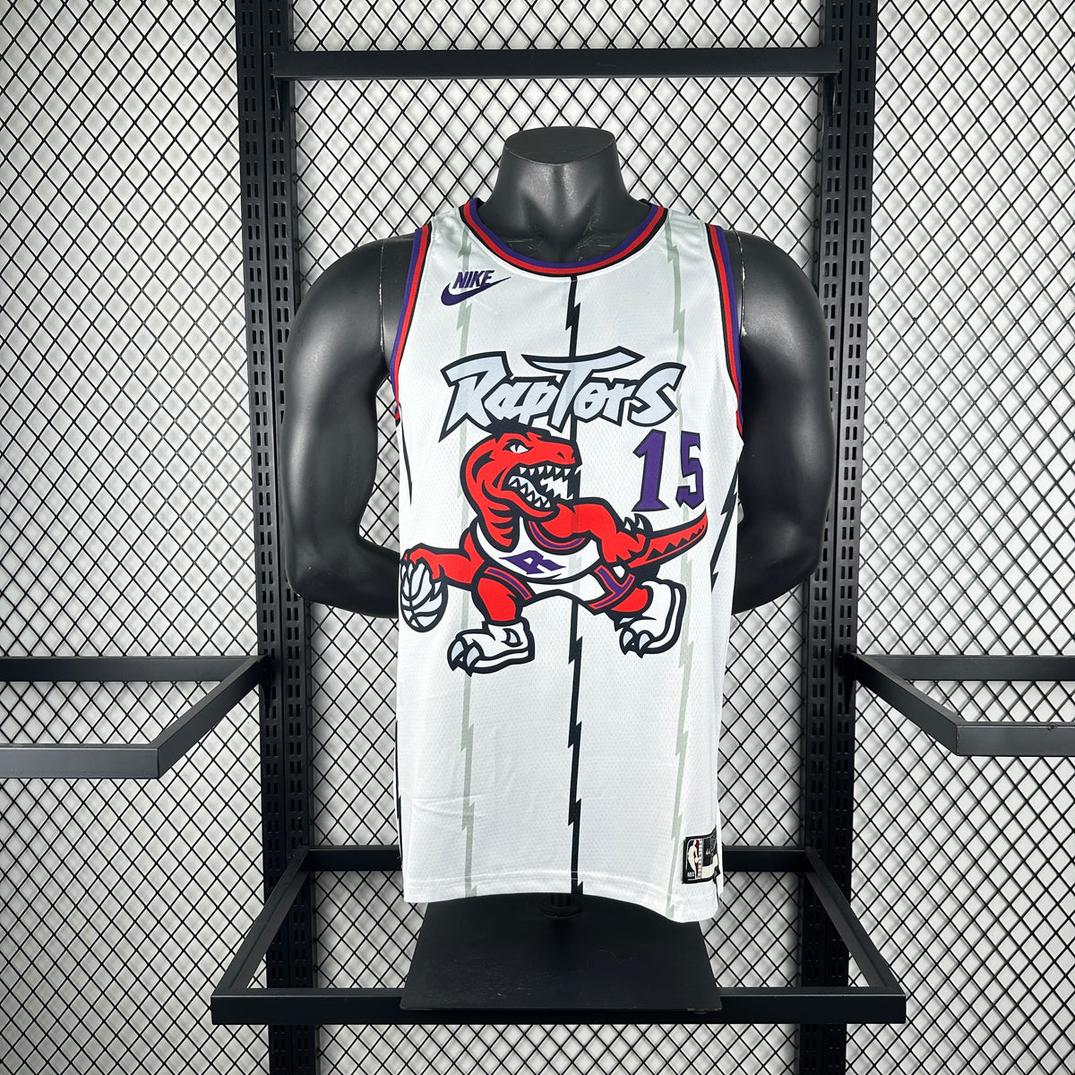 Maillot Toronto Raptors n° 15 – Rétro Blanc – photo 9