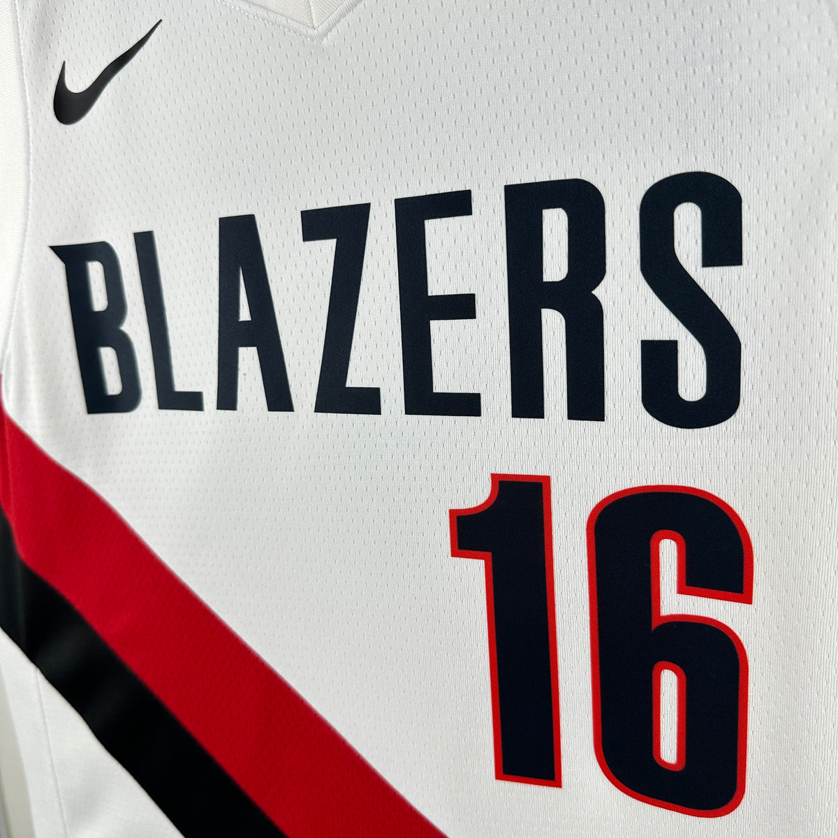 Maillot Portland Trail Blazers n° 16 – Blanc – photo 5