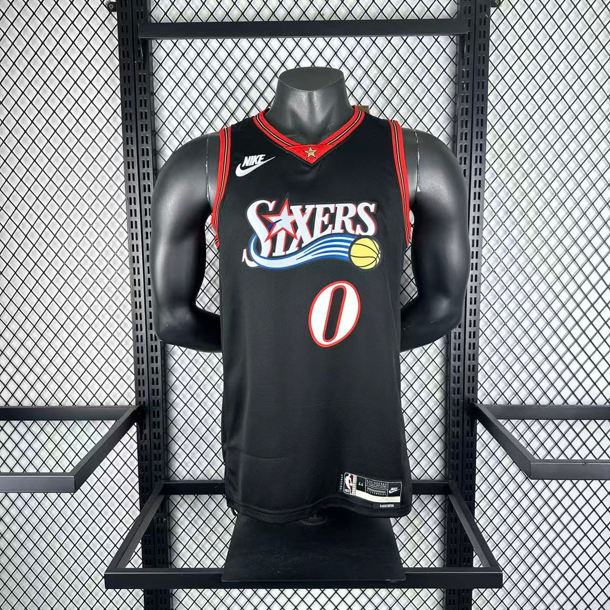 Maillot Philadelphia 76ers n° 0 – Rétro Noir – photo 10