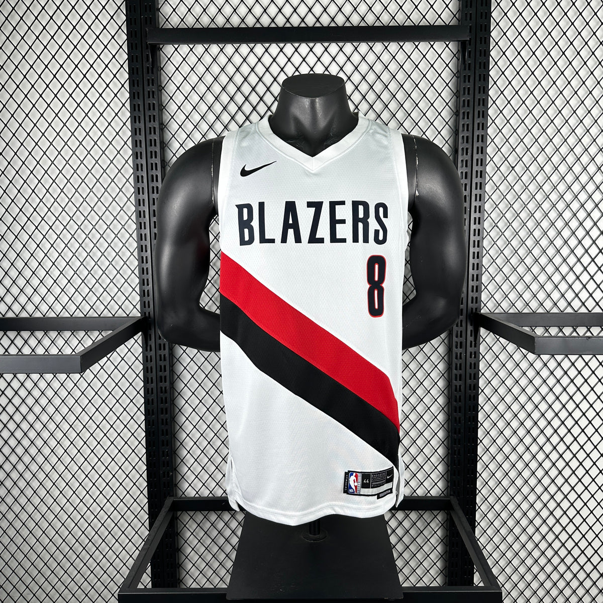 Maillot Portland Trail Blazers n° 8 – Blanc – photo 3