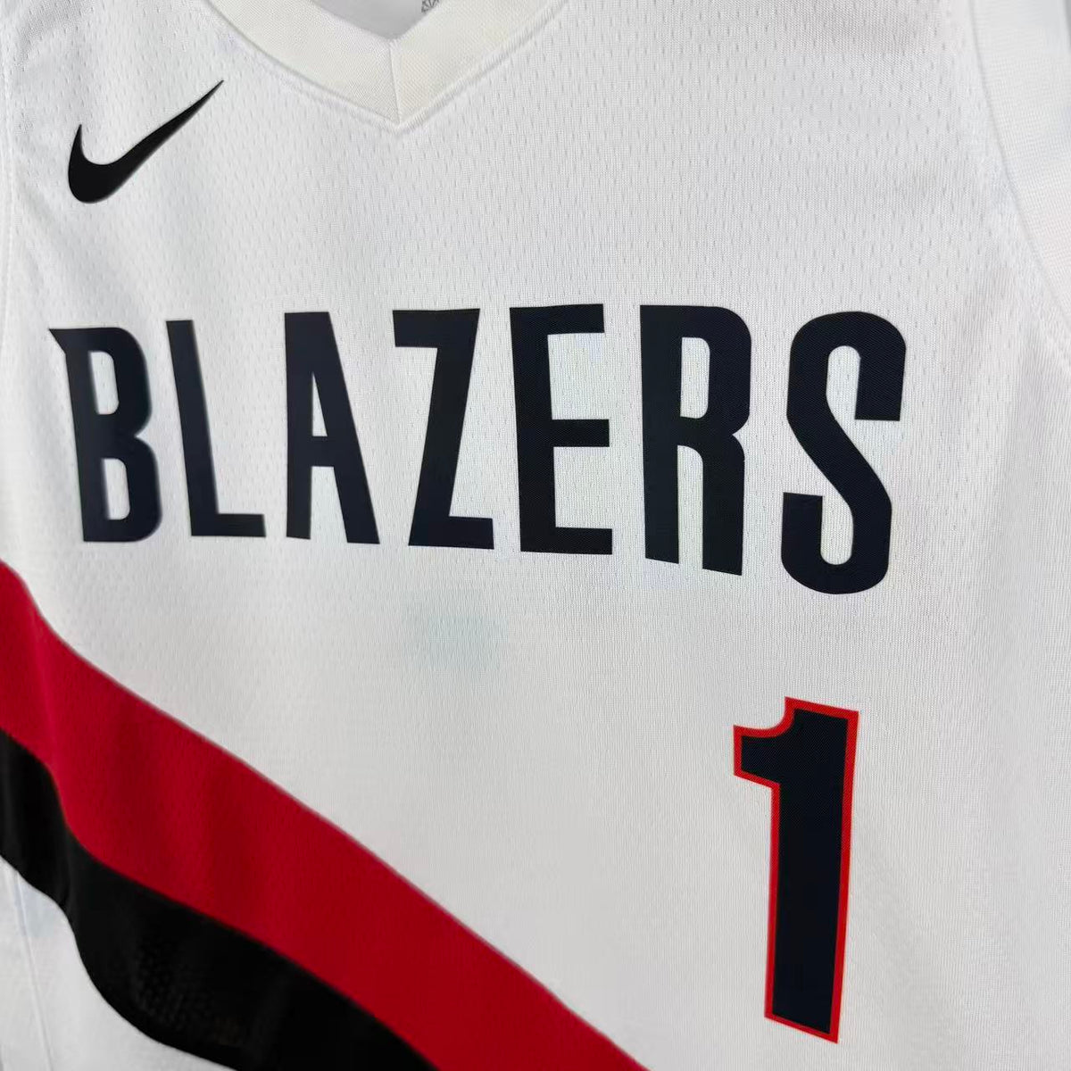 Maillot Portland Trail Blazers n° 1 – Blanc – photo 7