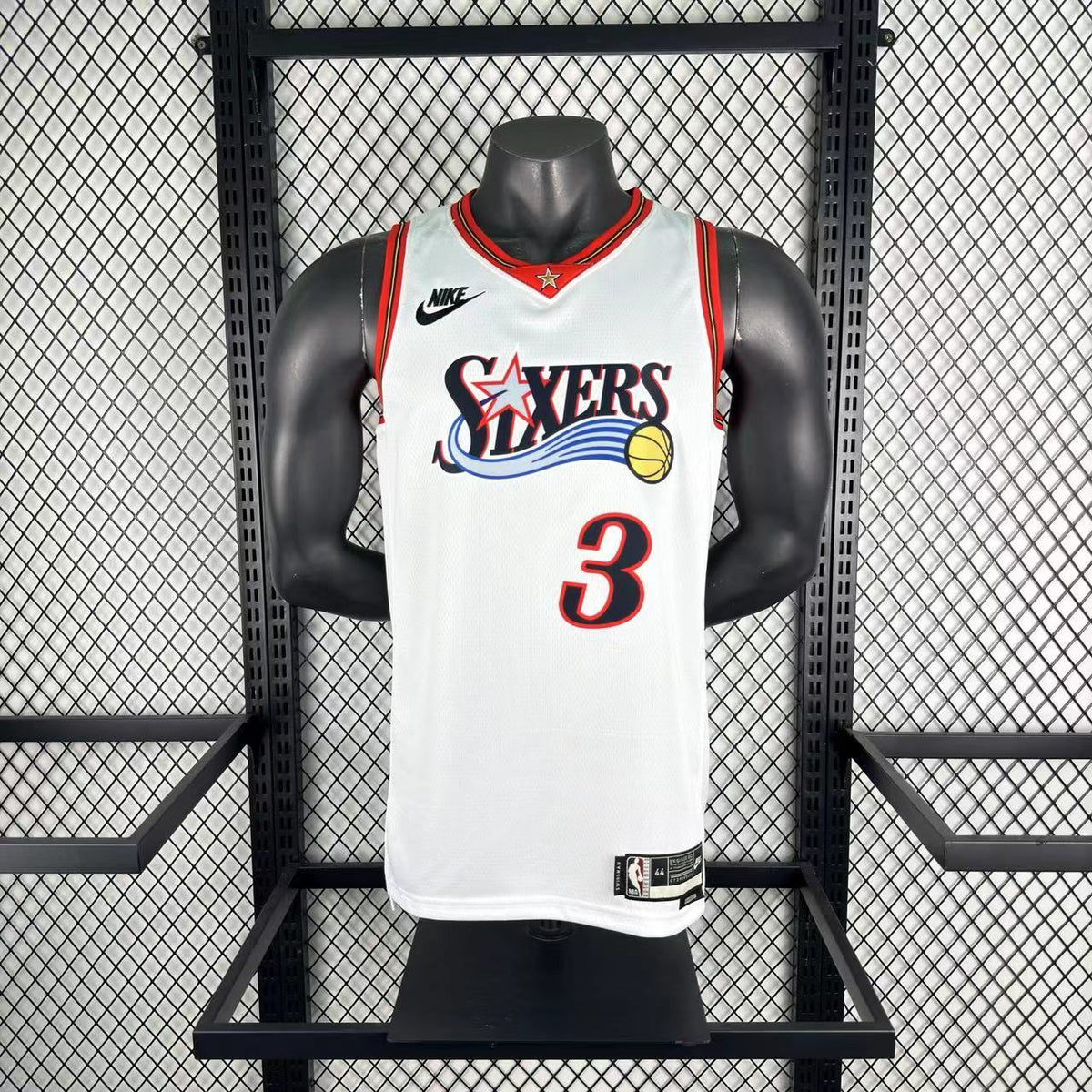 Maillot Philadelphia 76ers n° 3 – Rétro Blanc – photo 2