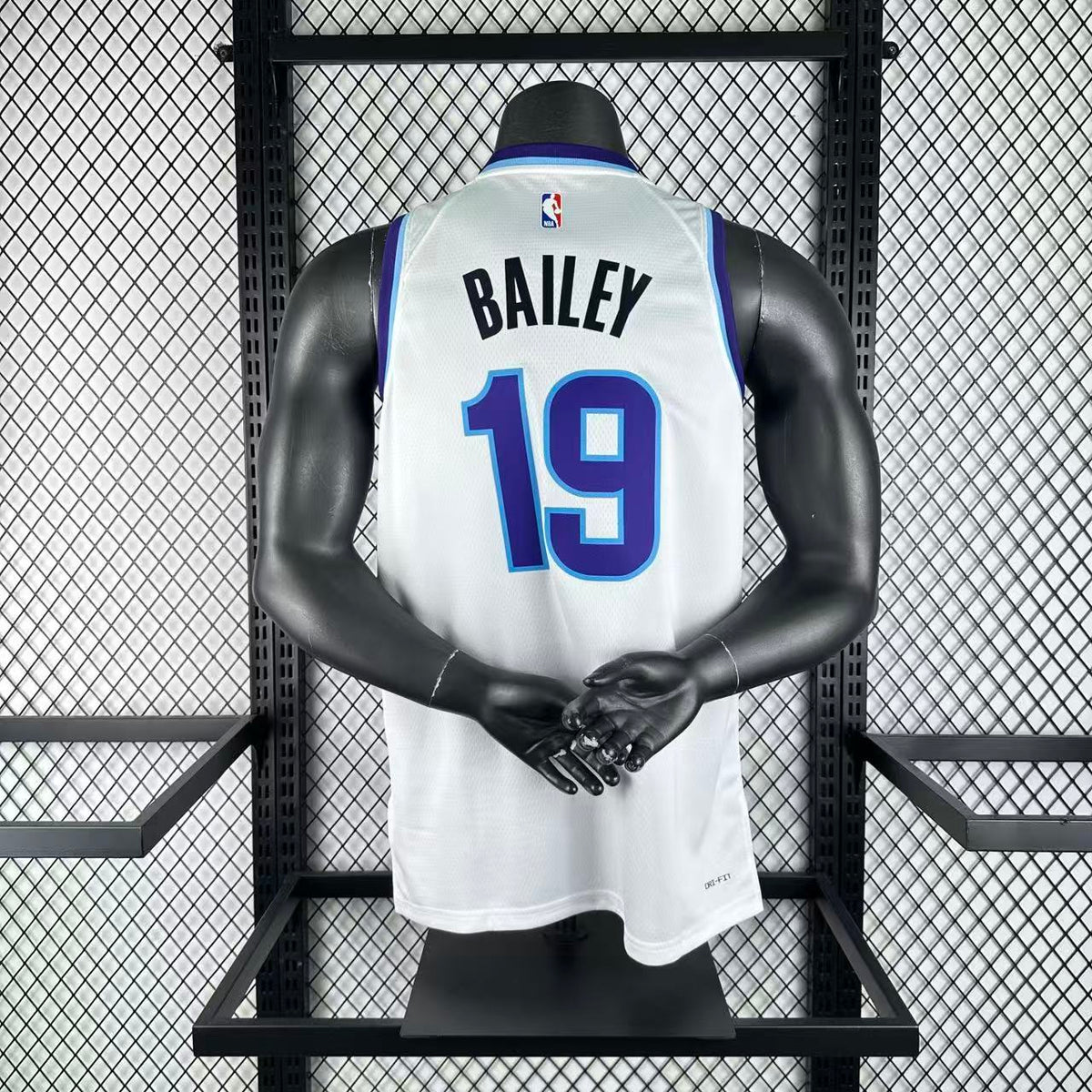 Maillot Utah Jazz n° 19 – Blanc – photo 3
