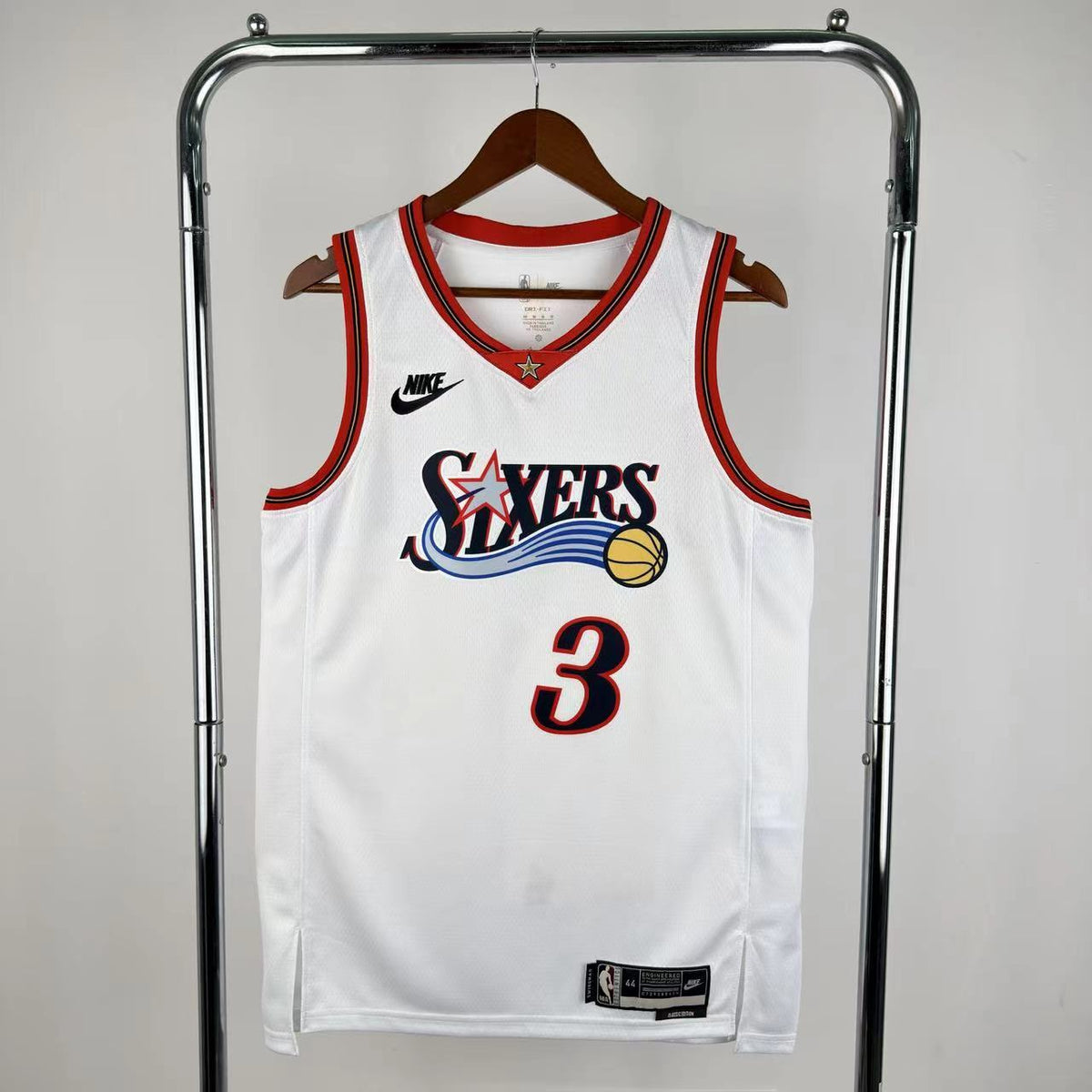 Maillot Philadelphia 76ers n° 3 – Rétro Blanc – photo 1