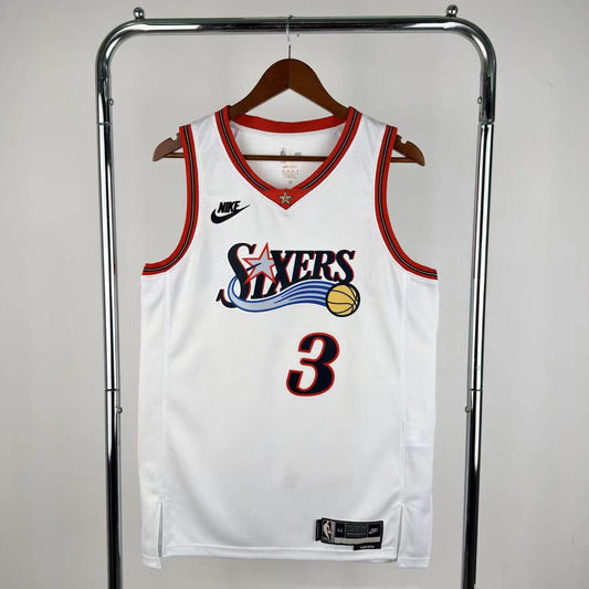 Maillot Philadelphia 76ers n° 3 – Rétro Blanc – photo 1