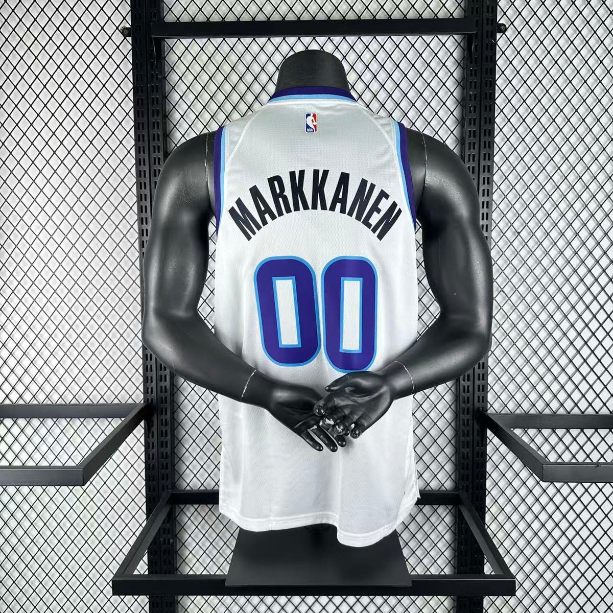 Maillot Utah Jazz n° 00 – Blanc – Modèle 2 – photo 3