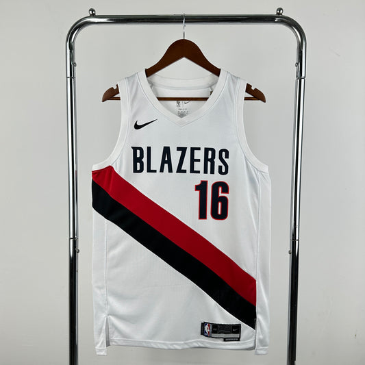 Maillot Portland Trail Blazers n° 16 – Blanc – photo 1