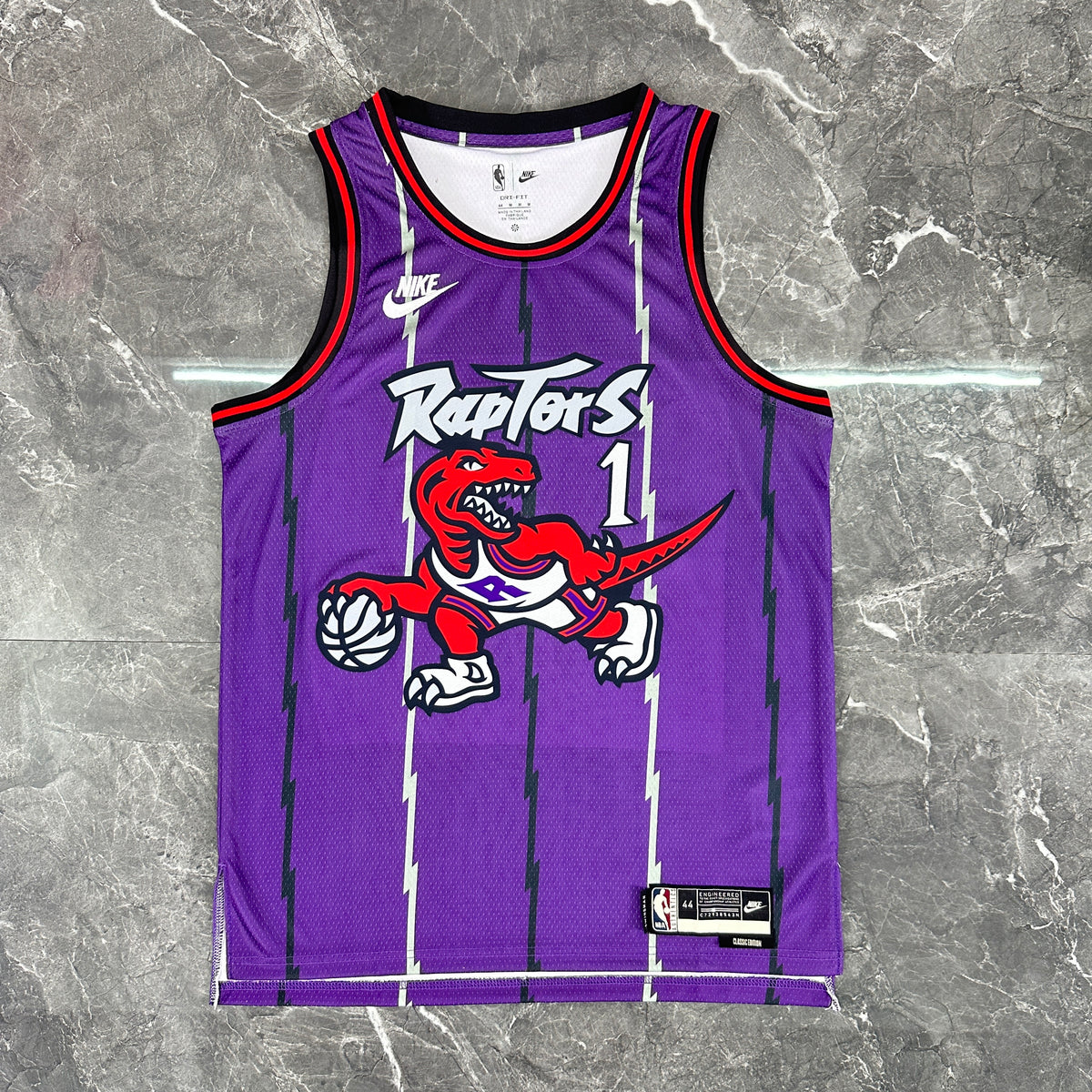 Maillot Toronto Raptors n° 1 – Rétro Violet – photo 12