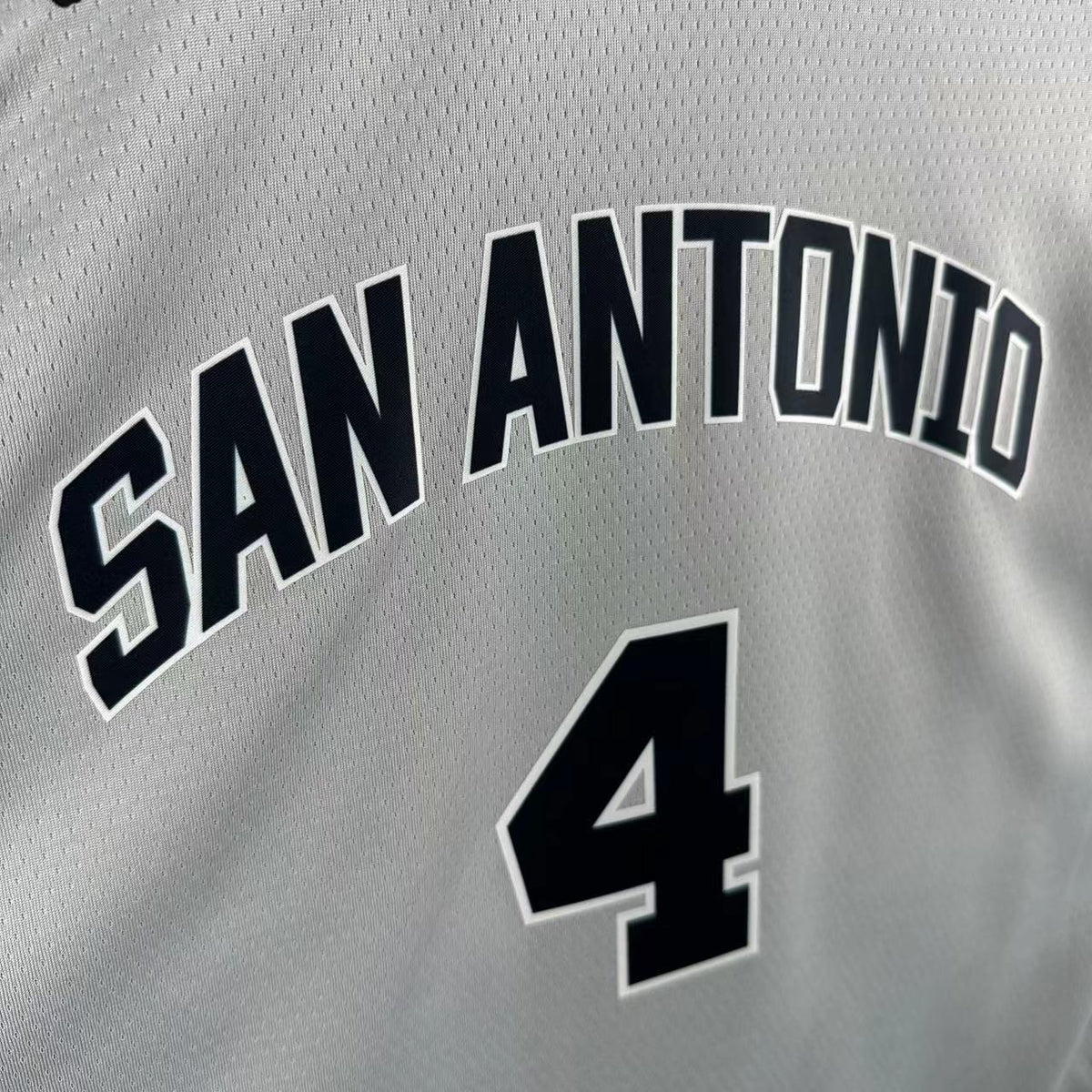 Maillot San Antonio Spurs n° 4 – Édition spéciale Gris – photo 3