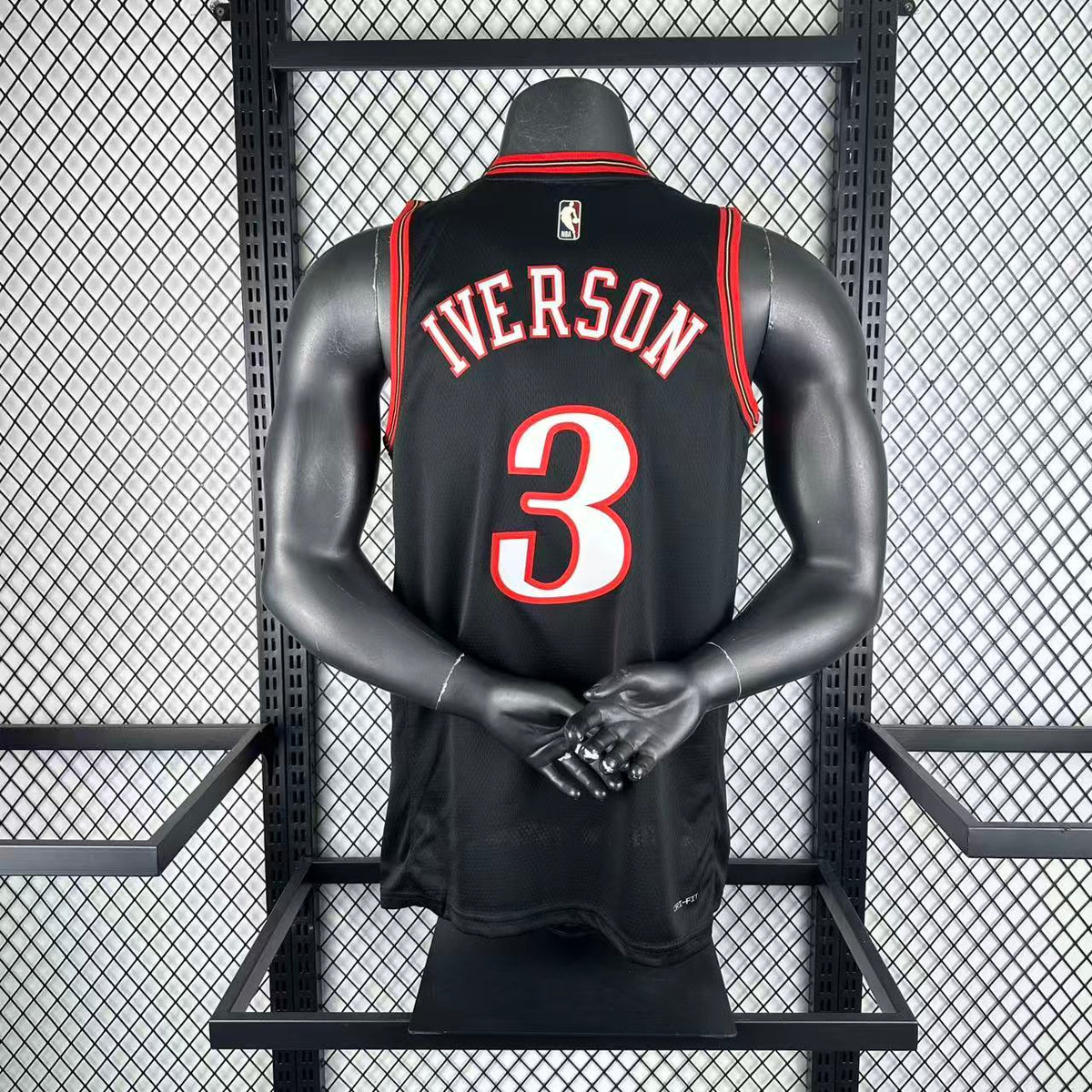 Maillot Philadelphia 76ers n° 3 – Rétro Noir – photo 12