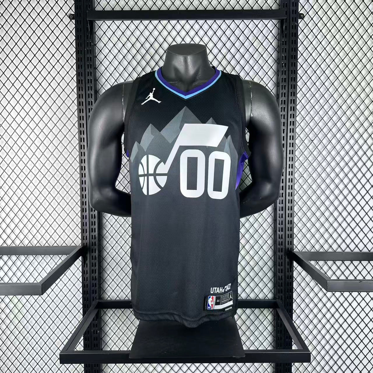 Maillot Utah Jazz n° 00 – Motif Jordan – photo 2