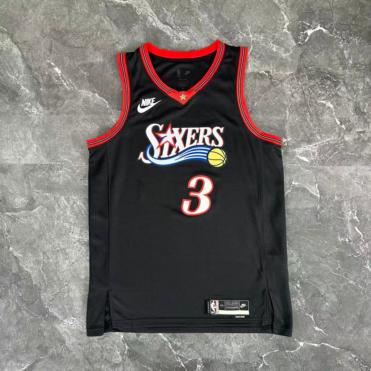 Maillot Philadelphia 76ers n° 3 – Rétro Noir – photo 13