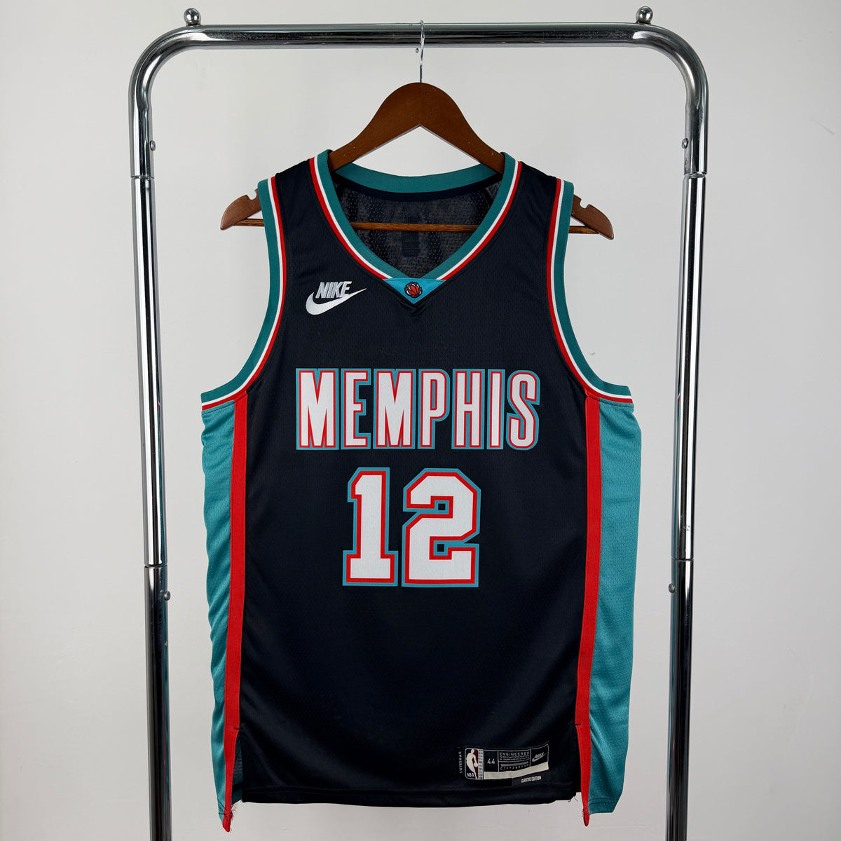 Maillot Memphis Grizzlies n° 12 – Rétro Gris – Modèle 1 – photo 1