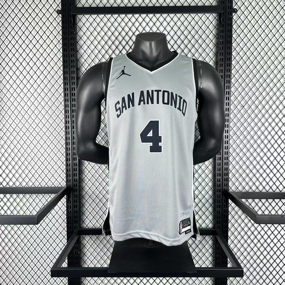 Maillot San Antonio Spurs n° 4 – Édition spéciale Gris – photo 10