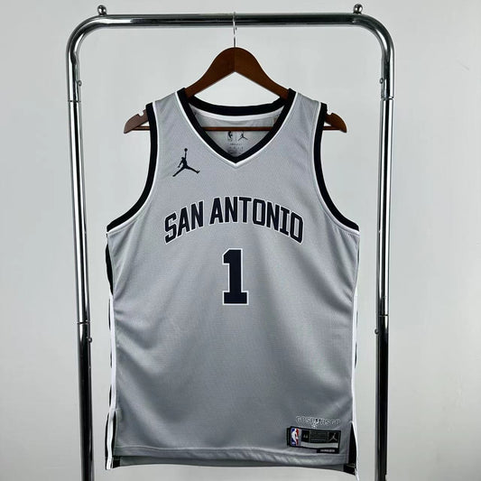 Maillot San Antonio Spurs n° 1 – Édition spéciale Gris – photo 1